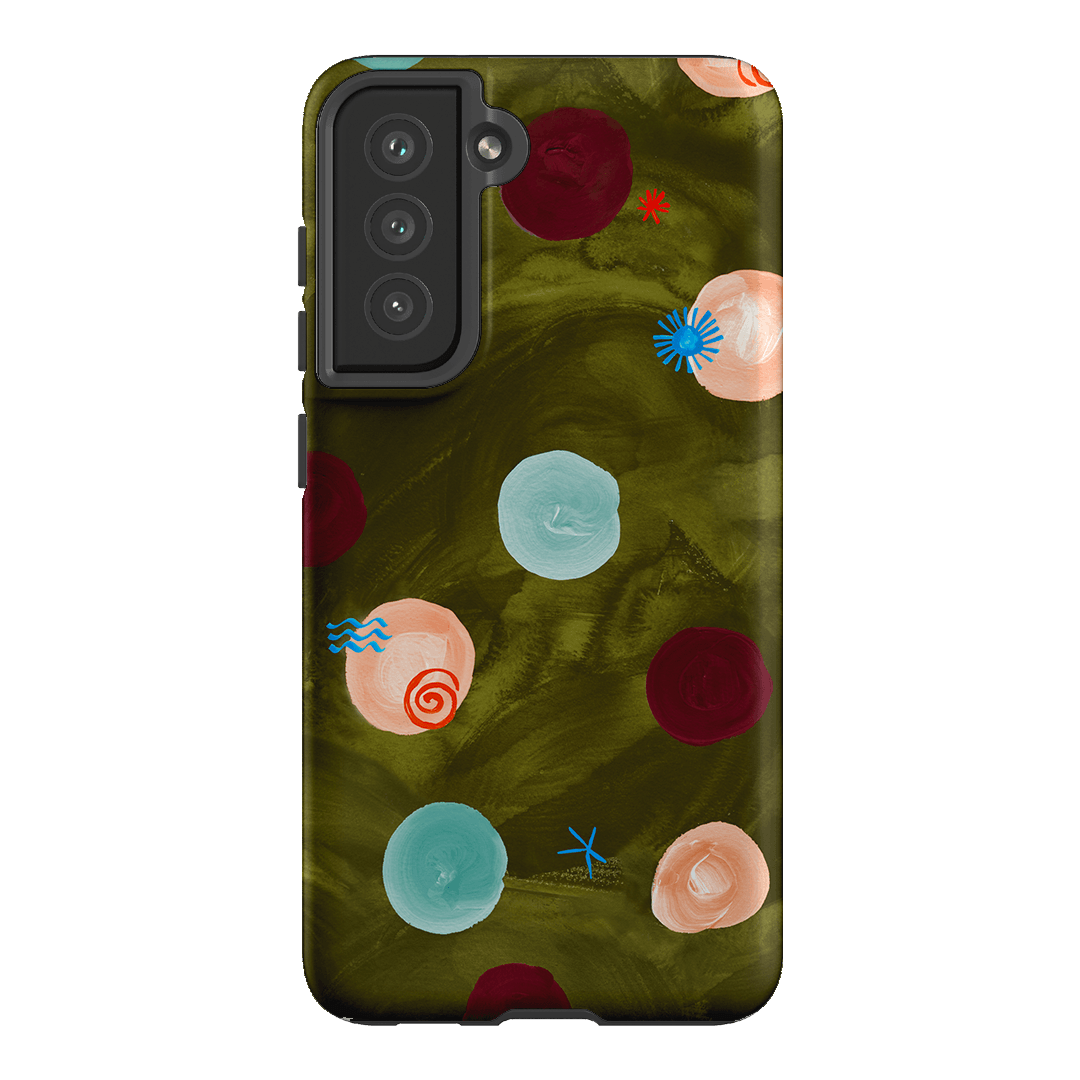 Olive Spot Printed Phone Cases Samsung Galaxy S21 FE / Armoured by Charlie Taylor - The Dairy