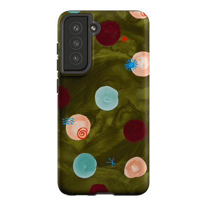 Olive Spot Printed Phone Cases Samsung Galaxy S21 FE / Armoured by Charlie Taylor - The Dairy