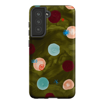 Olive Spot Printed Phone Cases Samsung Galaxy S21 FE / Armoured by Charlie Taylor - The Dairy