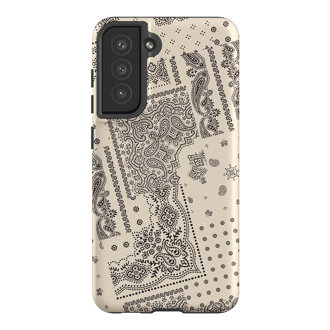 Paisley Ecru Printed Phone Cases Samsung Galaxy S21 FE / Armoured by The Dairy - The Dairy