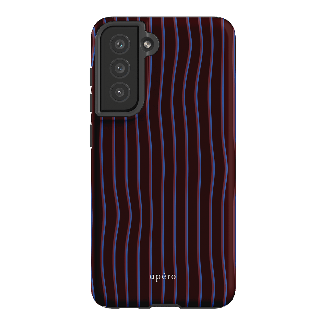 Panama Burgundy Printed Phone Cases Samsung Galaxy S21 FE / Armoured by Apero - The Dairy
