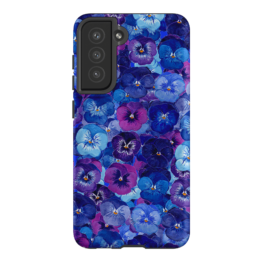 Pansy Jumble Printed Phone Cases Samsung Galaxy S21 FE / Armoured by Kayla Henley - The Dairy