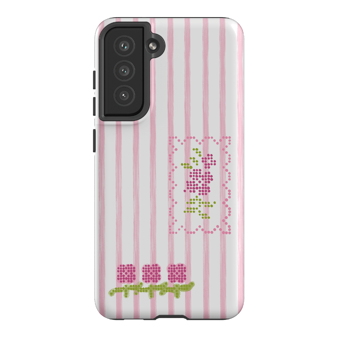 Patchwork Pink Printed Phone Cases Samsung Galaxy S21 FE / Armoured by Kayla Carr - The Dairy