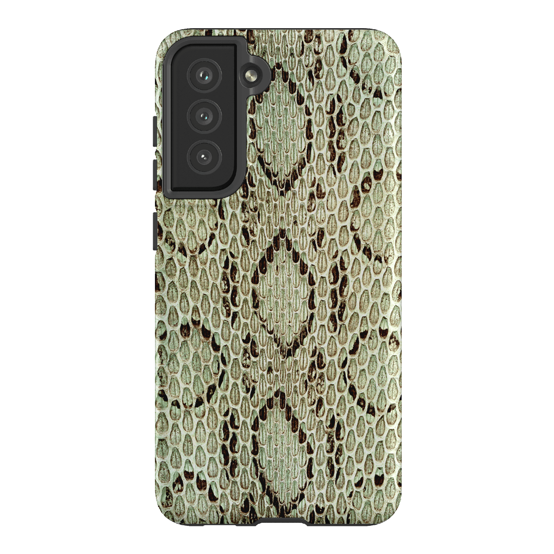 Pistachio Python Printed Phone Cases Samsung Galaxy S21 FE / Armoured by The Dairy - The Dairy
