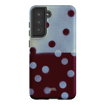 Plum Polka Dot Printed Phone Cases Samsung Galaxy S21 FE / Armoured by Jasmine Dowling - The Dairy