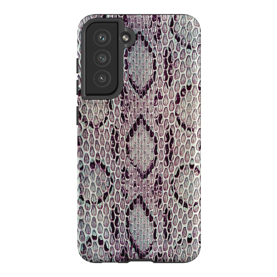 Plum Python Printed Phone Cases Samsung Galaxy S21 FE / Armoured by The Dairy - The Dairy