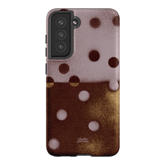 Rust Polka Dot Printed Phone Cases Samsung Galaxy S21 FE / Armoured by Jasmine Dowling - The Dairy
