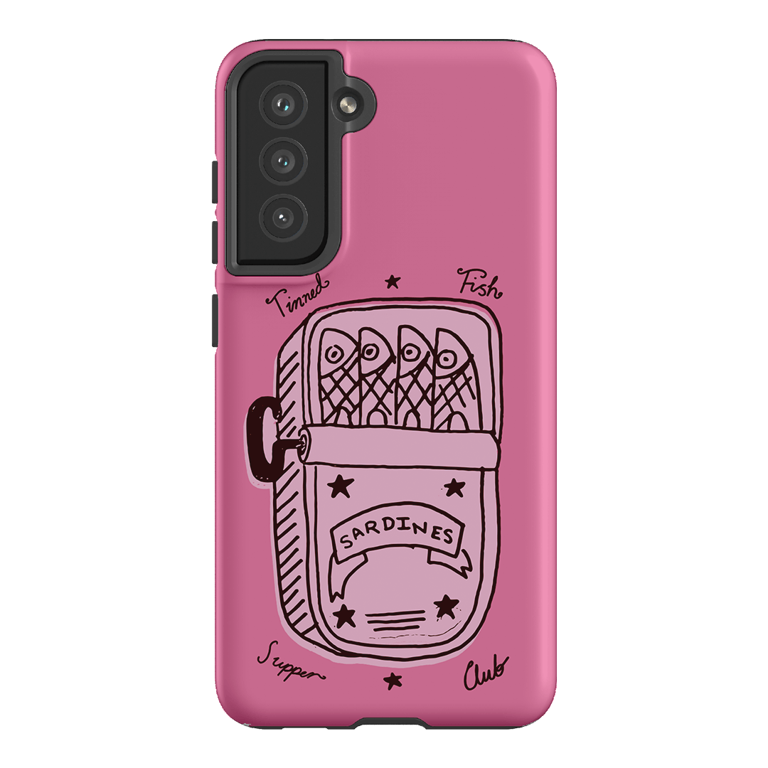 Sardine Social Pink Printed Phone Cases Samsung Galaxy S21 FE / Armoured by The Dairy - The Dairy