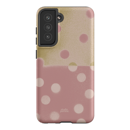 Strawberry Polka Dot Printed Phone Cases Samsung Galaxy S21 FE / Armoured by Jasmine Dowling - The Dairy
