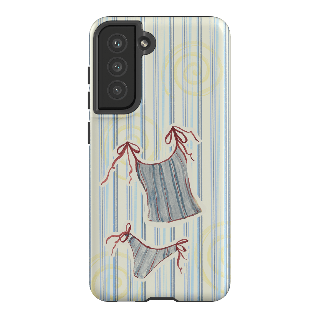 Stripe Tankini Printed Phone Cases Samsung Galaxy S21 FE / Armoured by Kayla Carr - The Dairy