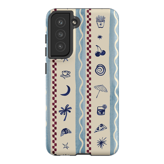 Summer Snacks Blue Printed Phone Cases Samsung Galaxy S21 FE / Armoured by Charlie Taylor - The Dairy