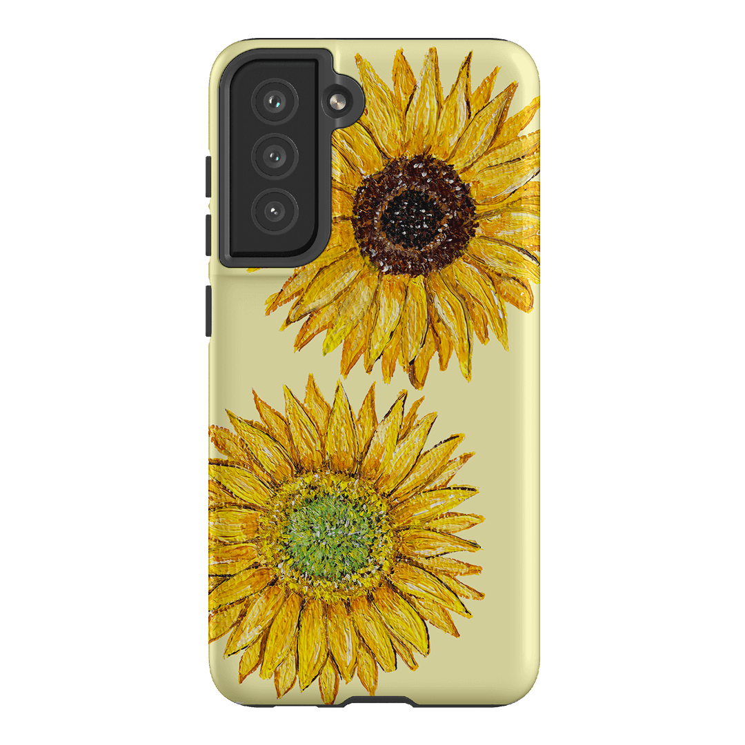 Sunflower Yellow Printed Phone Cases Samsung Galaxy S21 FE / Armoured by BG. Studio - The Dairy