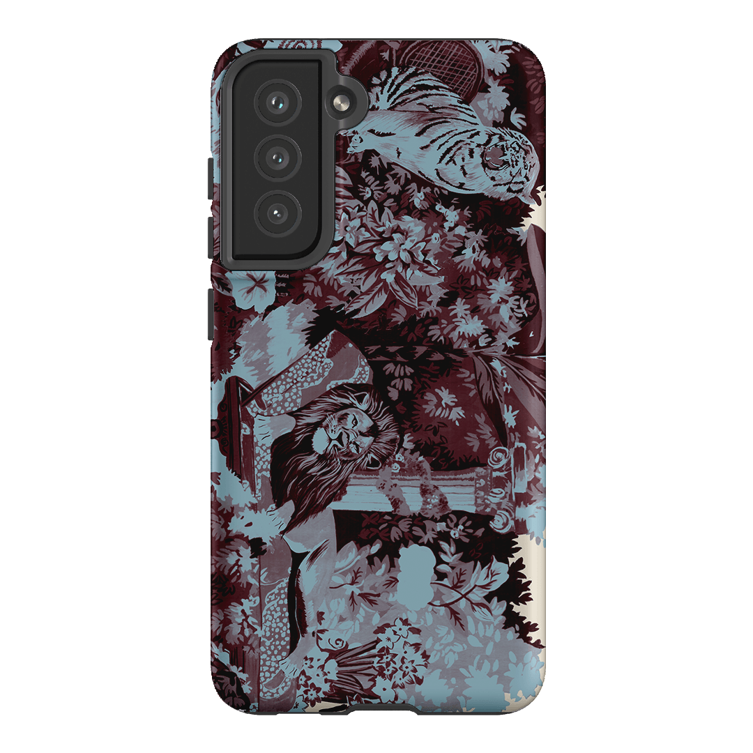 Tippi Blue Printed Phone Cases Samsung Galaxy S21 FE / Armoured by Desmond & Dempsey - The Dairy