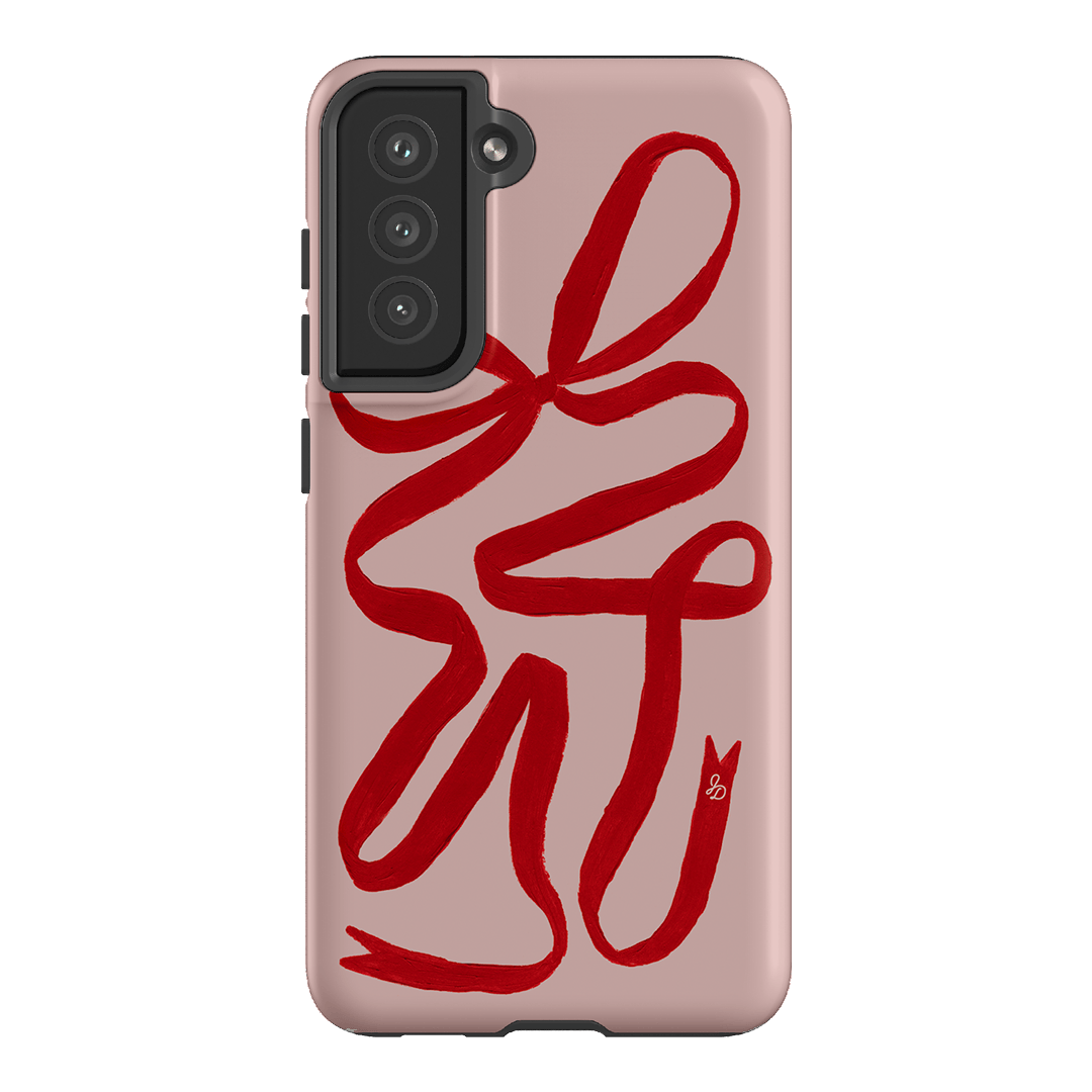 Valentine Ribbon Printed Phone Cases Samsung Galaxy S21 FE / Armoured by Jasmine Dowling - The Dairy