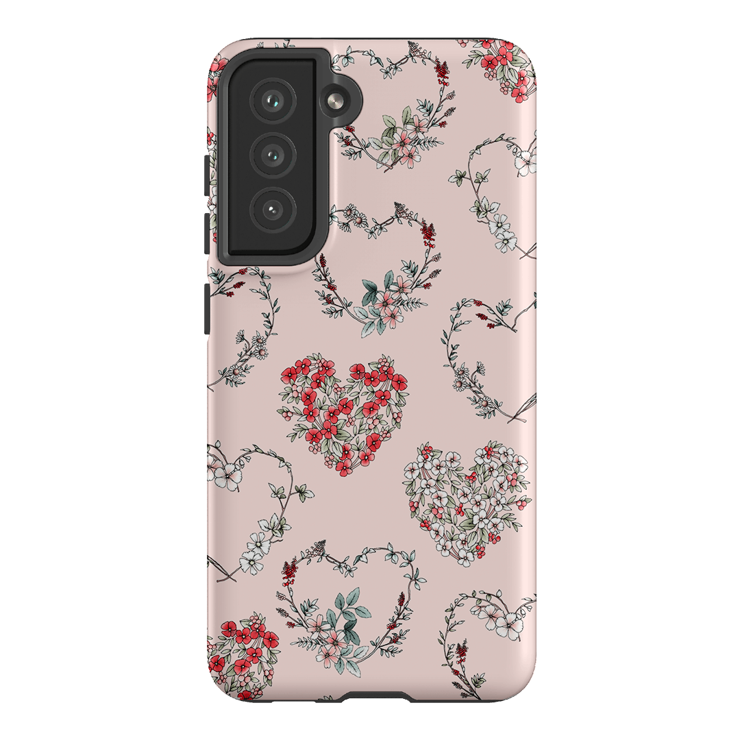 Wild Heart Wreath Printed Phone Cases Samsung Galaxy S21 FE / Armoured by Typoflora - The Dairy