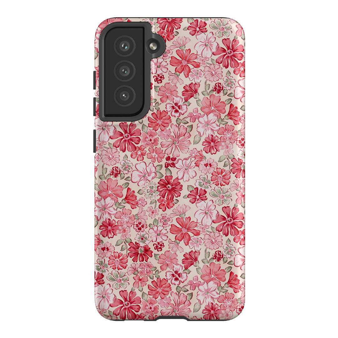 Strawberry Kiss Printed Phone Cases Samsung Galaxy S21 FE / Armoured by Oak Meadow - The Dairy