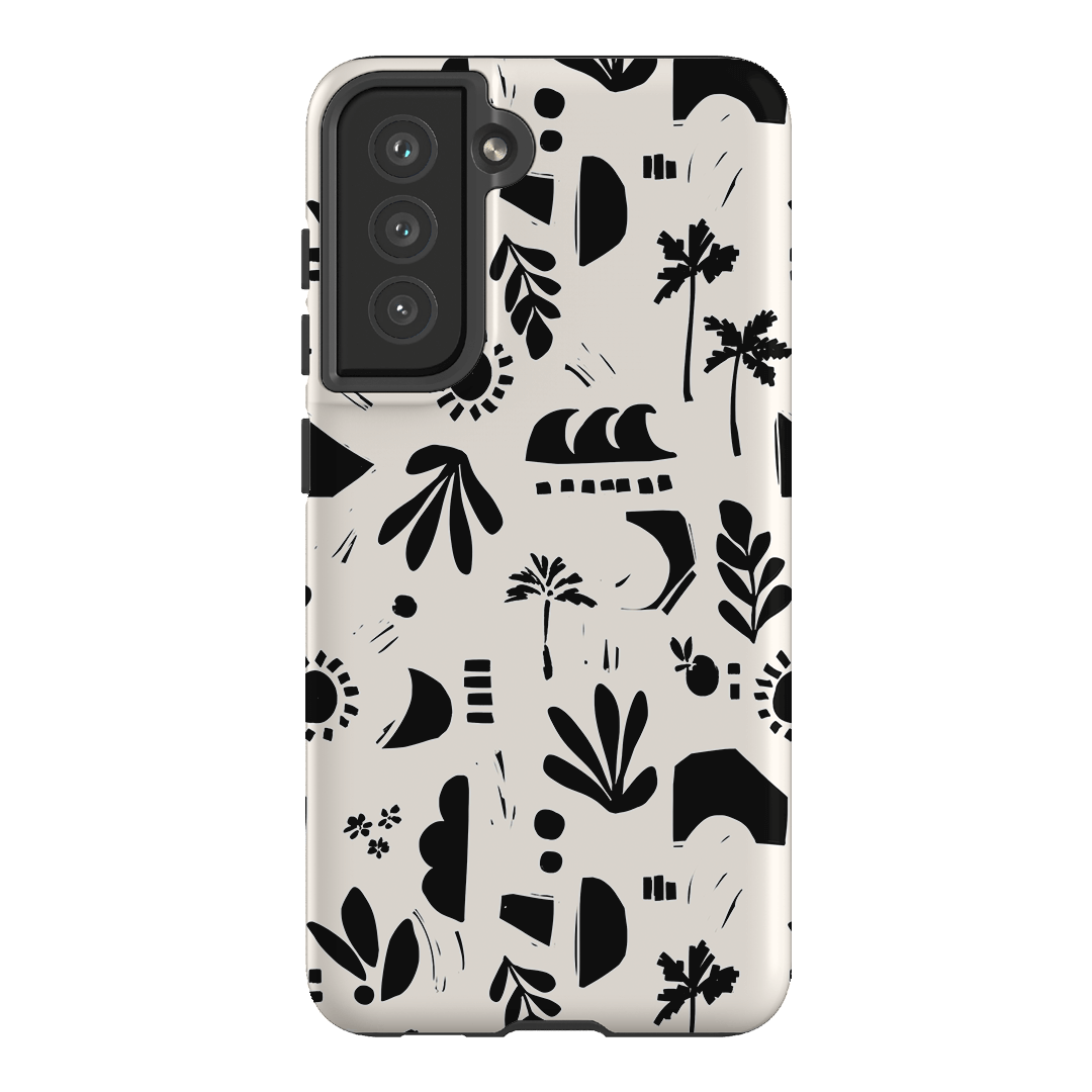 Inky Beach Printed Phone Cases Samsung Galaxy S21 FE / Armoured by Charlie Taylor - The Dairy