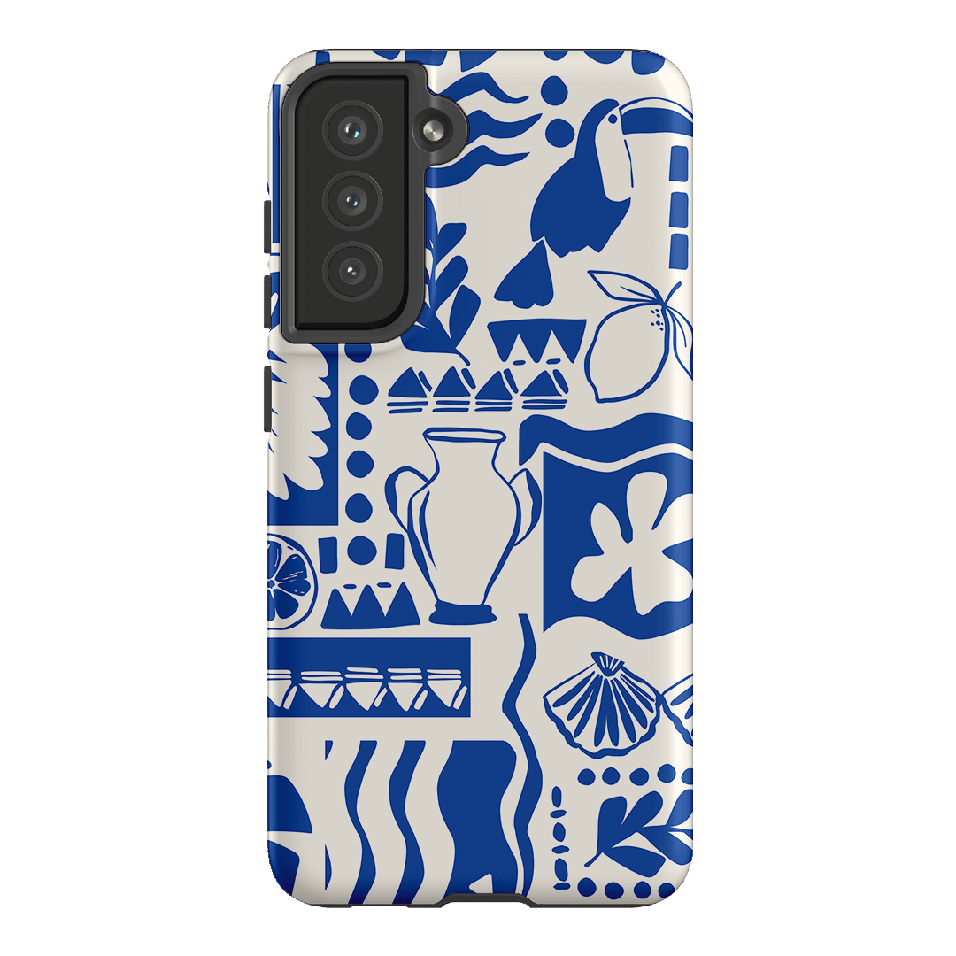 Toucan Blue Printed Phone Cases Samsung Galaxy S21 FE / Armoured by Charlie Taylor - The Dairy