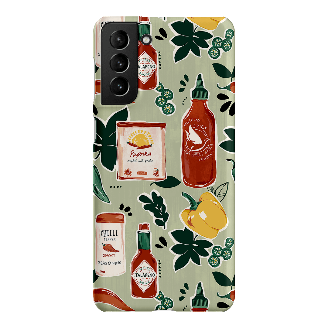 Chilli Pepper Printed Phone Cases Samsung Galaxy S21 Plus / Snap by Charlie Taylor - The Dairy