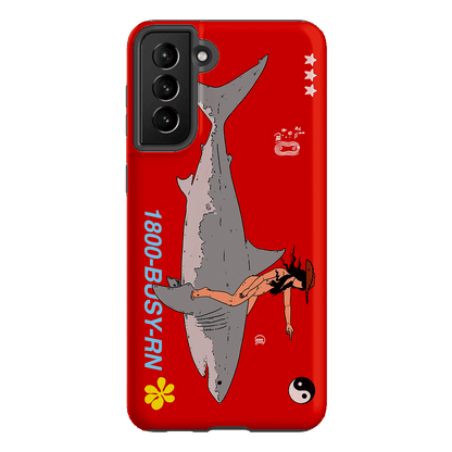 1800-Busy Rn in Red Printed Phone Cases Samsung Galaxy S21 Plus / Armoured by Easty Beasty - The Dairy