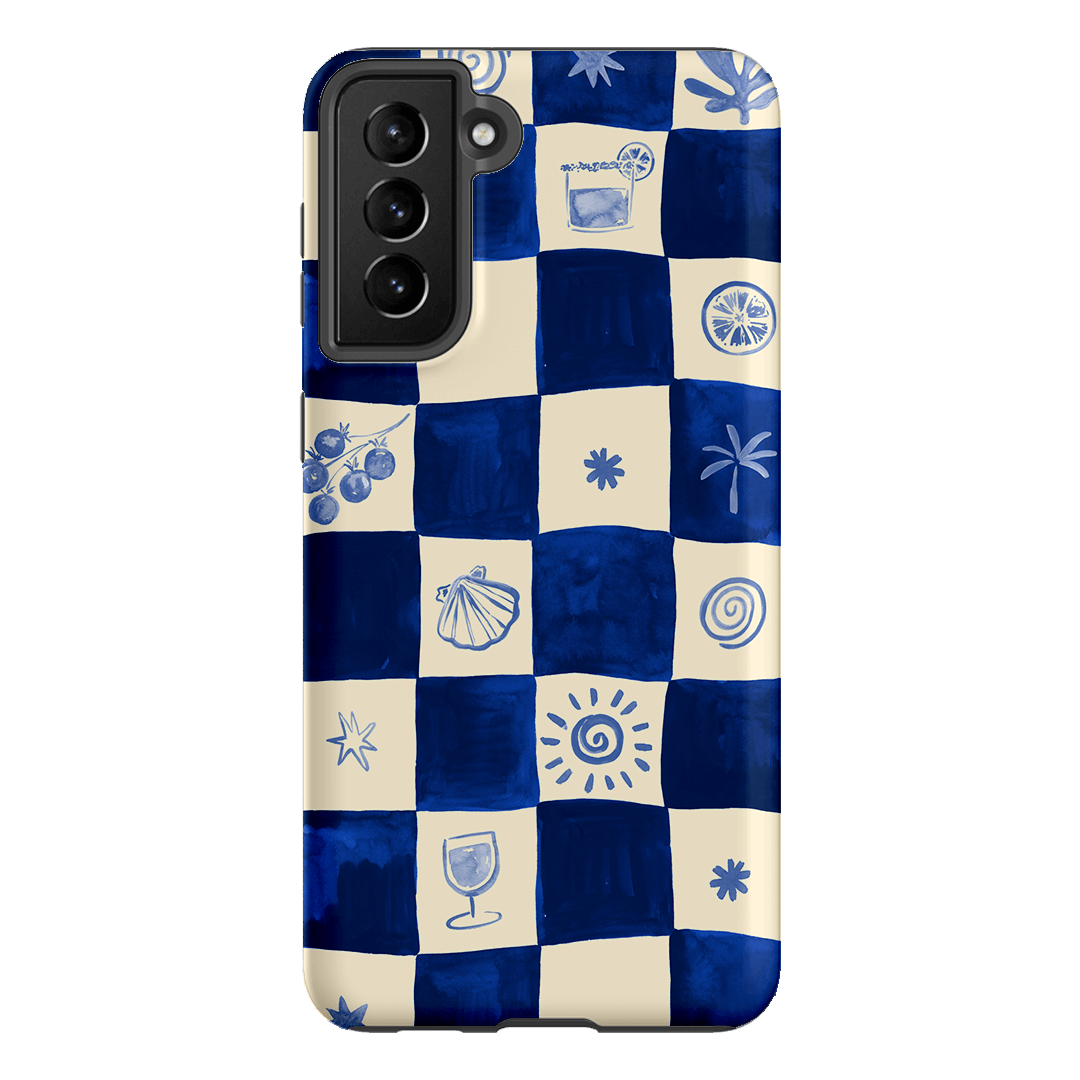 Afternoon Mezze Azure Printed Phone Cases Samsung Galaxy S21 Plus / Armoured by Charlie Taylor - The Dairy