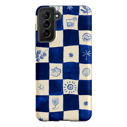 Afternoon Mezze Azure Printed Phone Cases Samsung Galaxy S21 Plus / Armoured by Charlie Taylor - The Dairy
