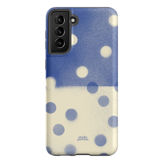 Bleu Polka Dot Printed Phone Cases Samsung Galaxy S21 Plus / Armoured by Jasmine Dowling - The Dairy