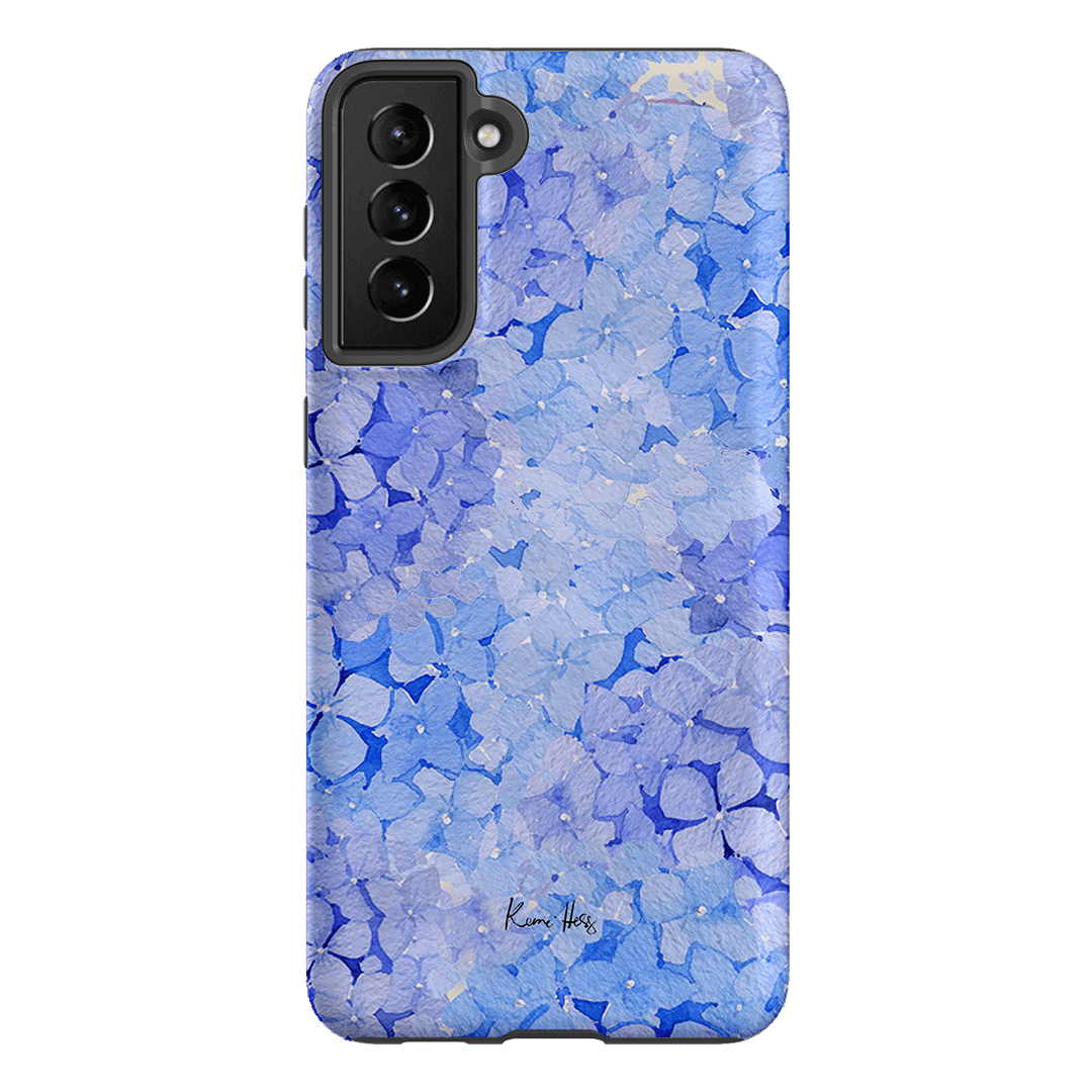 Hydrangea Blue Printed Phone Cases Samsung Galaxy S21 Plus / Armoured by Kerrie Hess - The Dairy