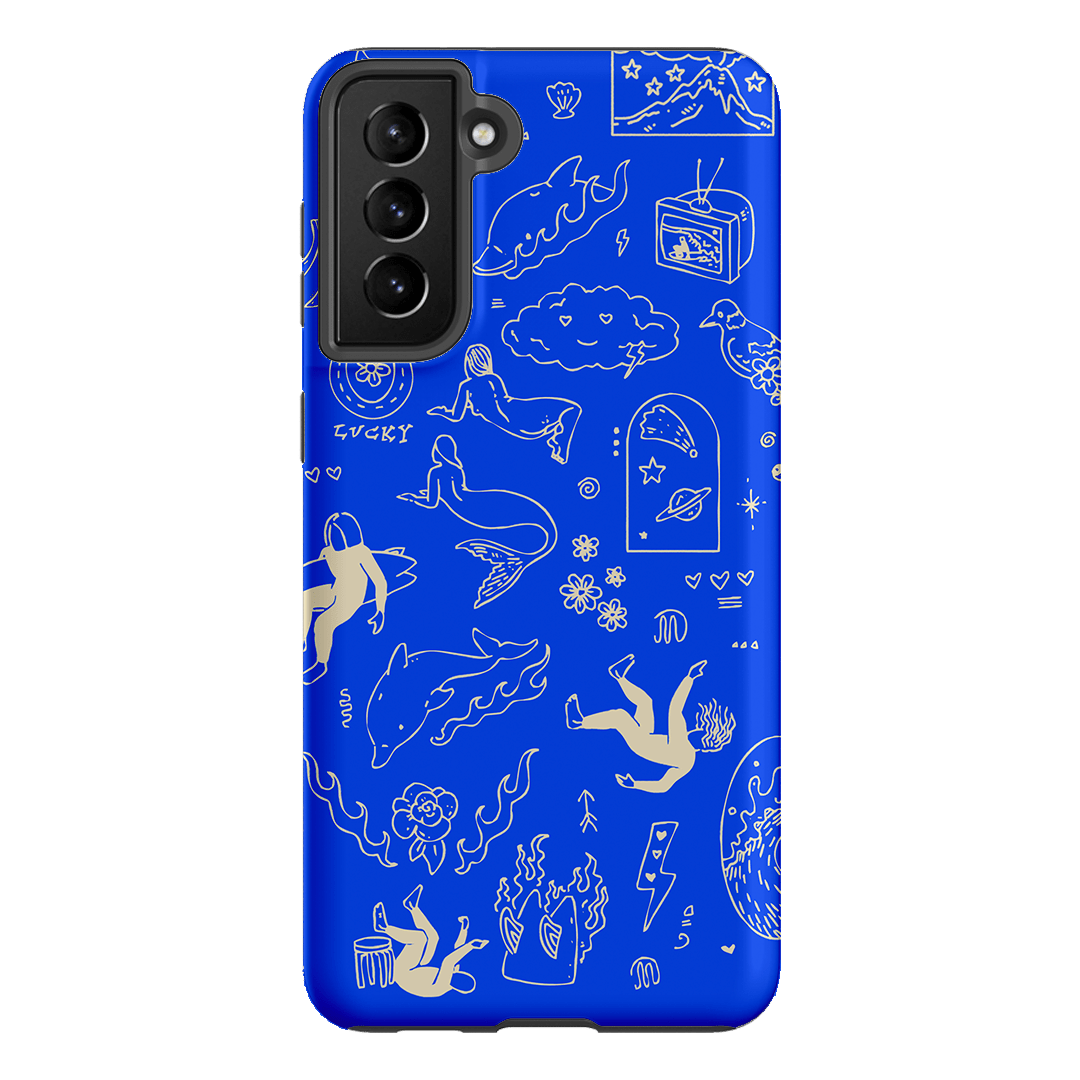 Easty Flash Blue Printed Phone Cases Samsung Galaxy S21 Plus / Armoured by Easty Beasty - The Dairy