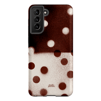 Espresso Polka Dot Printed Phone Cases Samsung Galaxy S21 Plus / Armoured by Jasmine Dowling - The Dairy