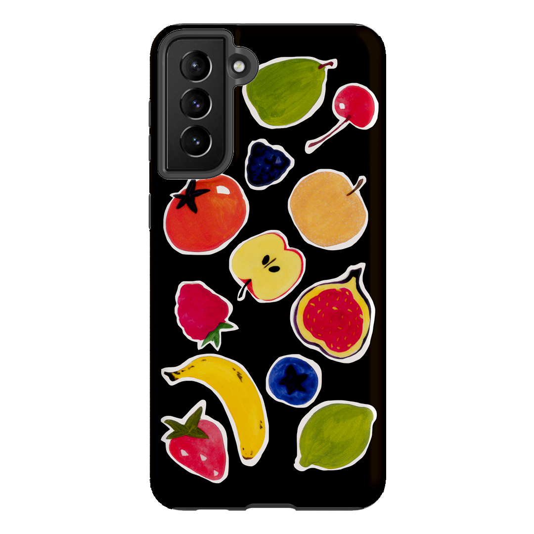 Fruit Stickers Printed Phone Cases Samsung Galaxy S21 Plus / Armoured by Studio Bon - The Dairy