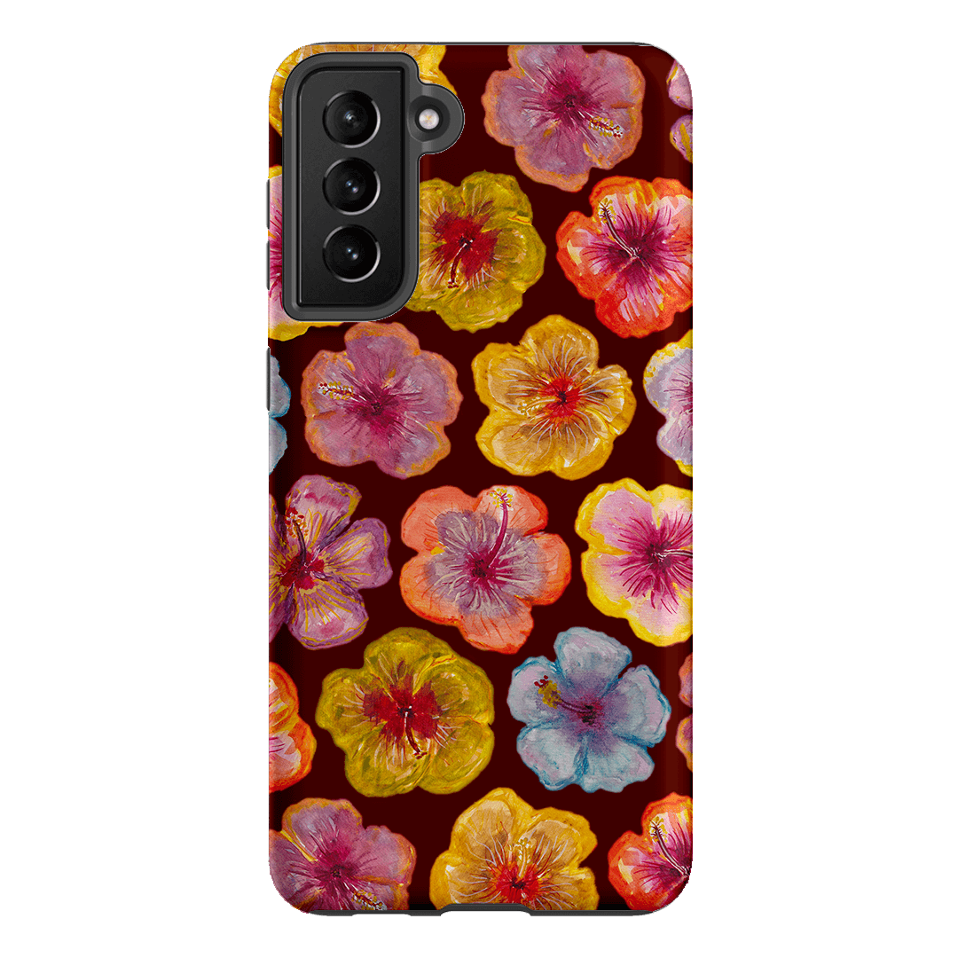 Hibiscus Holiday Rouge Printed Phone Cases Samsung Galaxy S21 Plus / Armoured by BG. Studio - The Dairy