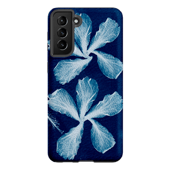 Hibiscus Cyanotype Printed Phone Cases Samsung Galaxy S21 Plus / Armoured by Sally Hungerford - The Dairy