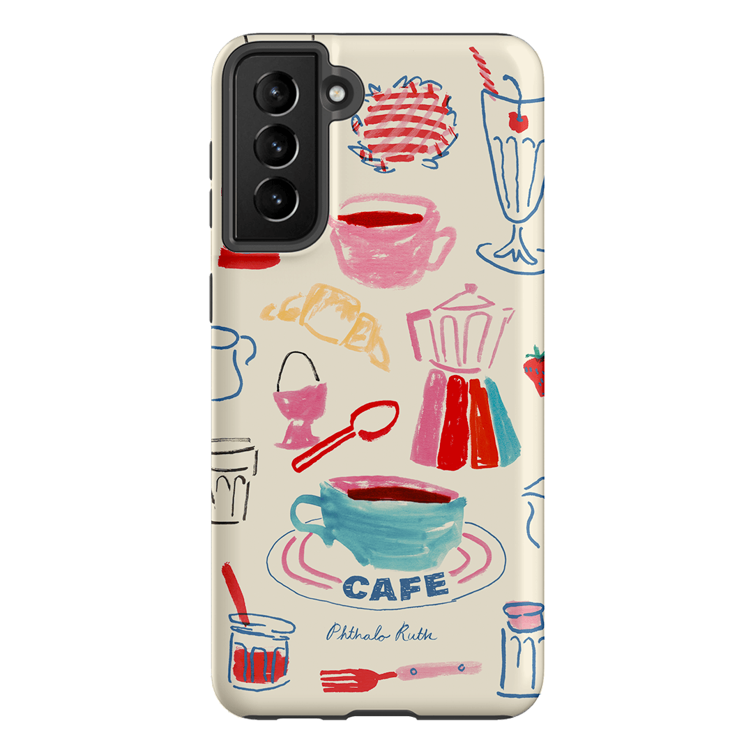 Home Cafe Printed Phone Cases Samsung Galaxy S21 Plus / Armoured by Phthalo Ruth - The Dairy