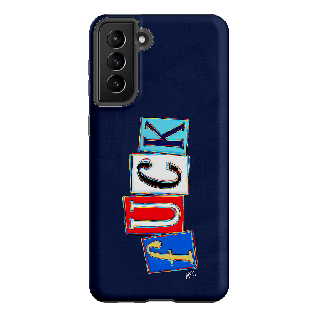 Lil Fcks Blue Printed Phone Cases Samsung Galaxy S21 Plus / Armoured by Margarbs Art - The Dairy