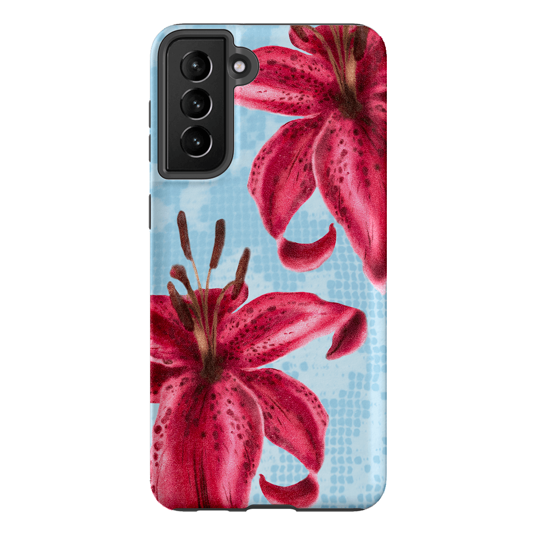 Lillies Printed Phone Cases Samsung Galaxy S21 Plus / Armoured by Sally Hungerford - The Dairy