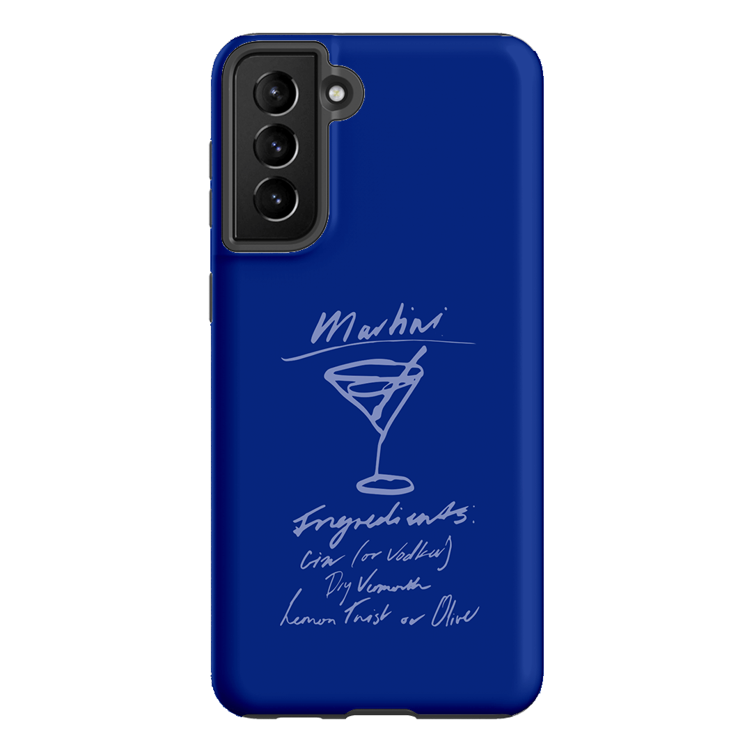 Martini Mood Blue Printed Phone Cases Samsung Galaxy S21 Plus / Armoured by The Dairy - The Dairy