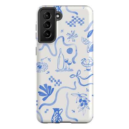 Mediterranean Wave Printed Phone Cases Samsung Galaxy S21 Plus / Armoured by Charlie Taylor - The Dairy