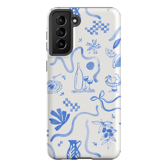 Mediterranean Wave Printed Phone Cases Samsung Galaxy S21 Plus / Armoured by Charlie Taylor - The Dairy
