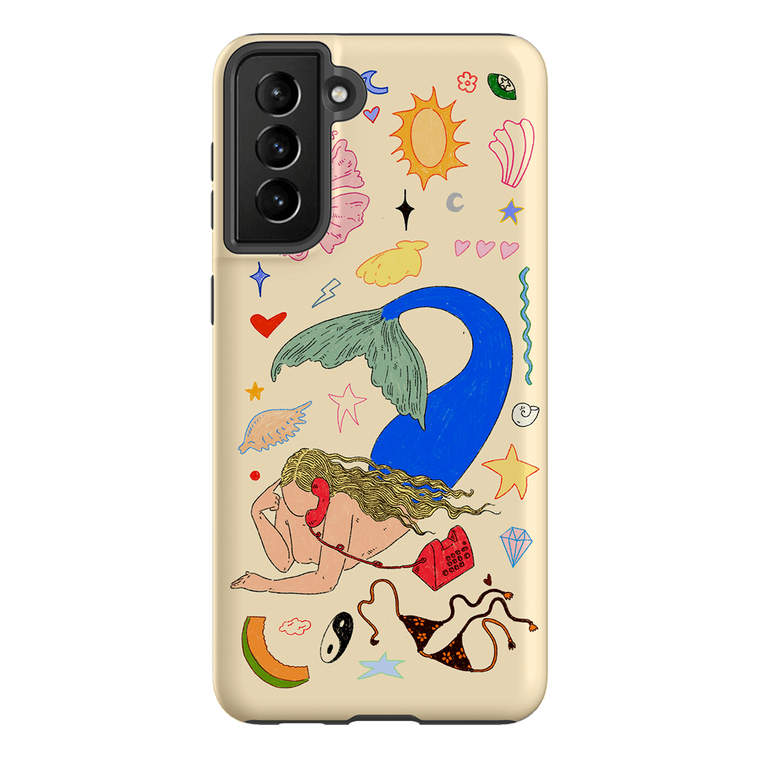 Mermaid Salad Cream Printed Phone Cases Samsung Galaxy S21 Plus / Armoured by Easty Beasty - The Dairy
