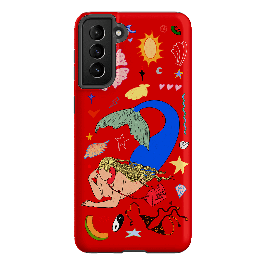 Mermaid Salad Scarlet Printed Phone Cases Samsung Galaxy S21 Plus / Armoured by Easty Beasty - The Dairy