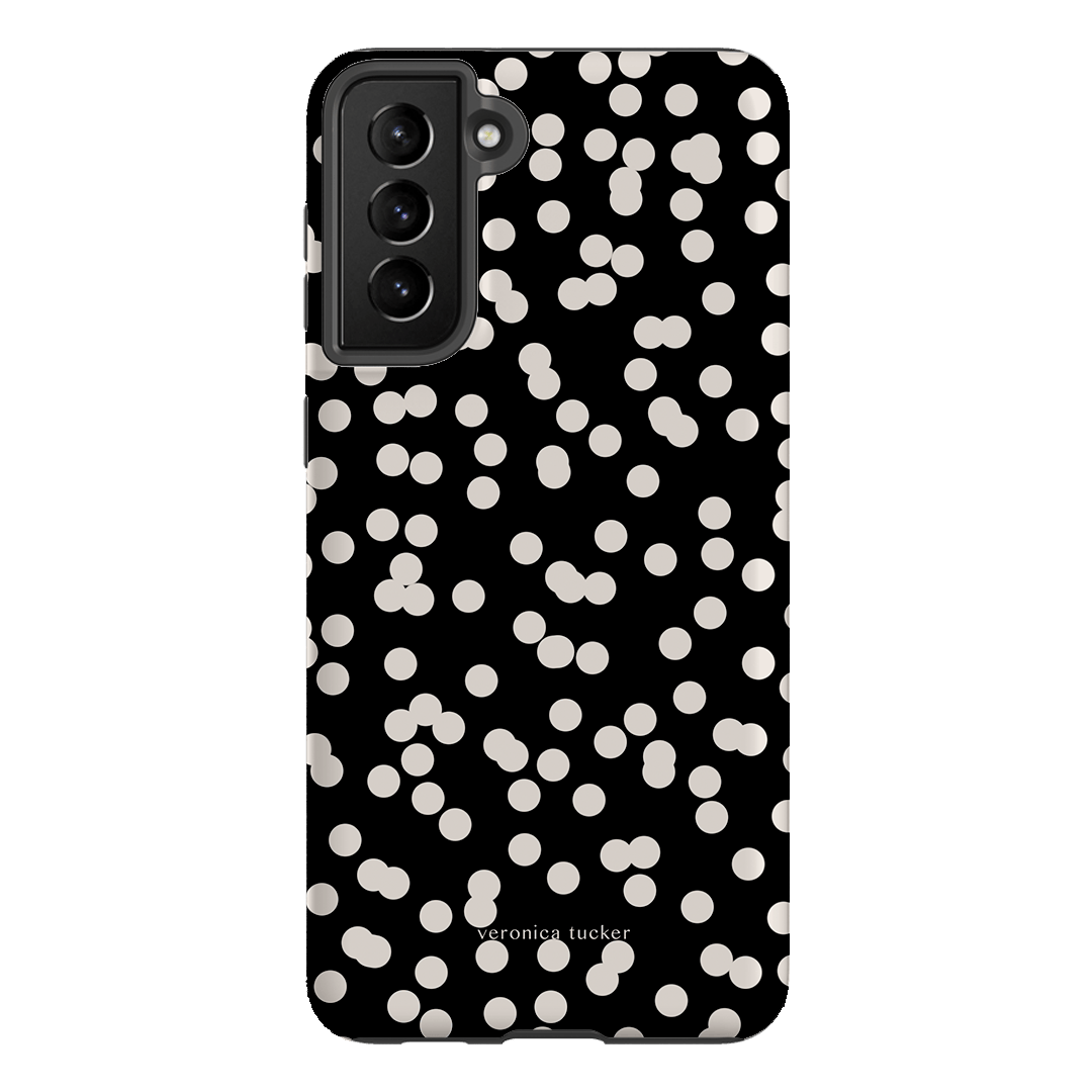 Mini Confetti Noir Printed Phone Cases Samsung Galaxy S21 Plus / Armoured by Veronica Tucker - The Dairy