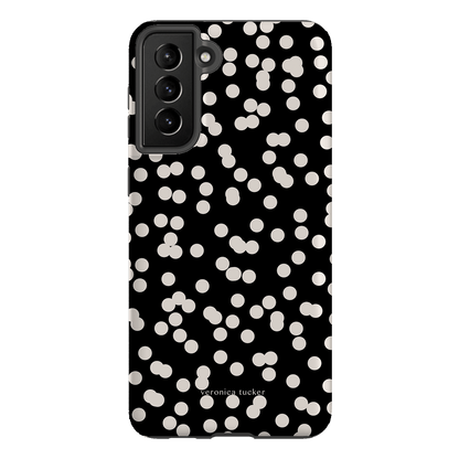Mini Confetti Noir Printed Phone Cases Samsung Galaxy S21 Plus / Armoured by Veronica Tucker - The Dairy