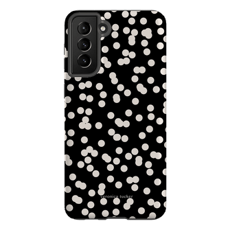 Mini Confetti Noir Printed Phone Cases Samsung Galaxy S21 Plus / Armoured by Veronica Tucker - The Dairy