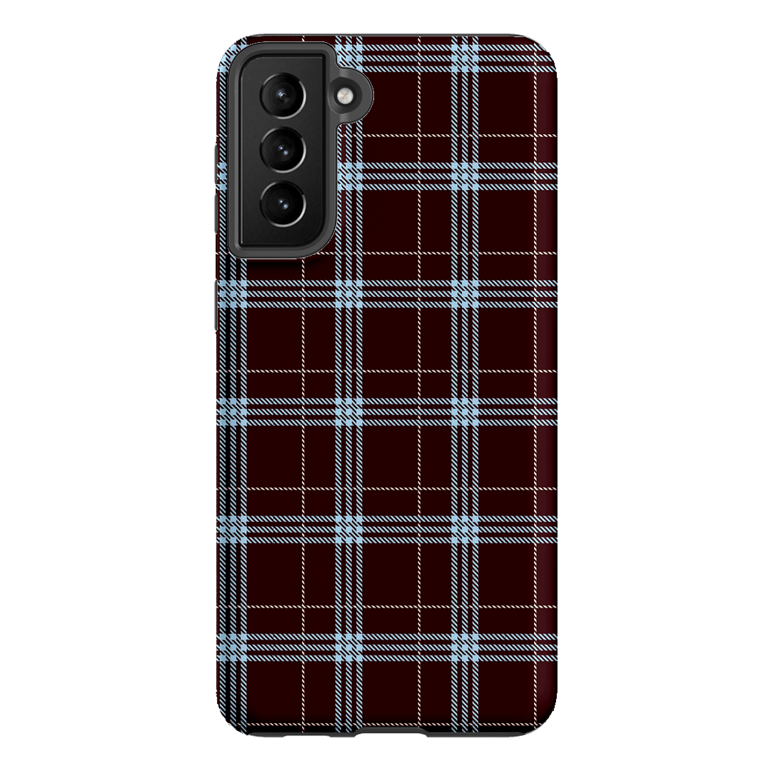 Mocha Plaid Printed Phone Cases Samsung Galaxy S21 Plus / Armoured by The Dairy - The Dairy