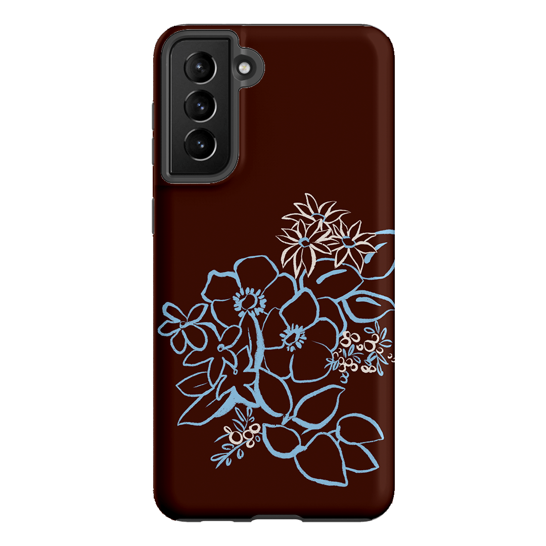 Mocha Posy Printed Phone Cases Samsung Galaxy S21 Plus / Armoured by Typoflora - The Dairy