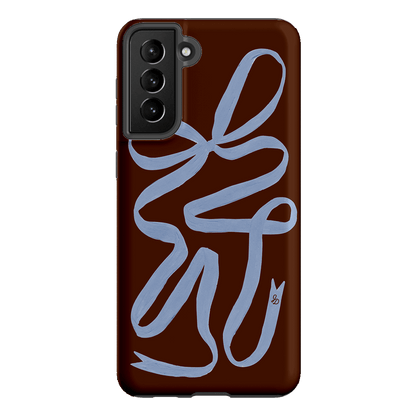 Mocha Ribbon Printed Phone Cases Samsung Galaxy S21 Plus / Armoured by Jasmine Dowling - The Dairy