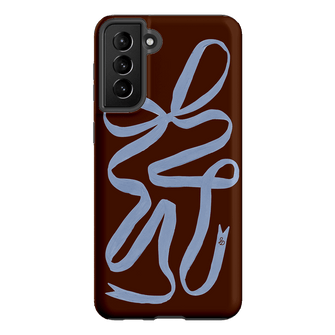 Mocha Ribbon Printed Phone Cases Samsung Galaxy S21 Plus / Armoured by Jasmine Dowling - The Dairy