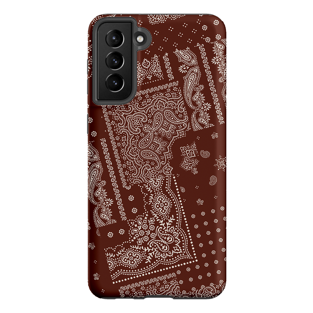 Paisley Cinnamon Printed Phone Cases Samsung Galaxy S21 Plus / Armoured by The Dairy - The Dairy