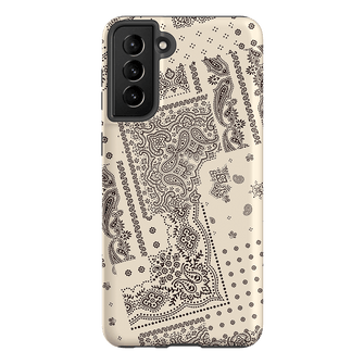 Paisley Ecru Printed Phone Cases Samsung Galaxy S21 Plus / Armoured by The Dairy - The Dairy